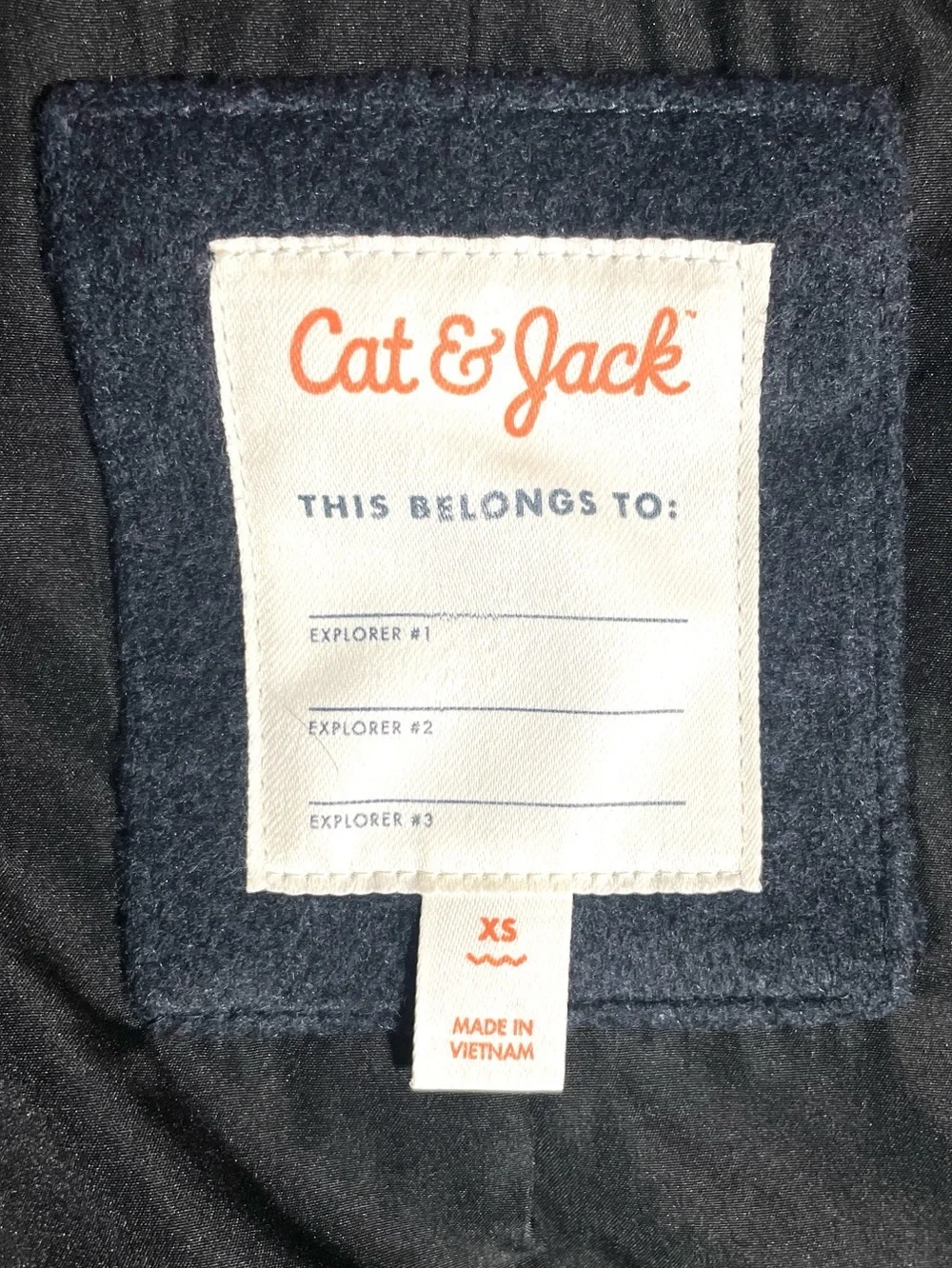 Cat & Jack Navy Double Breasted Peacoat Jacket Unisex Boys Girls